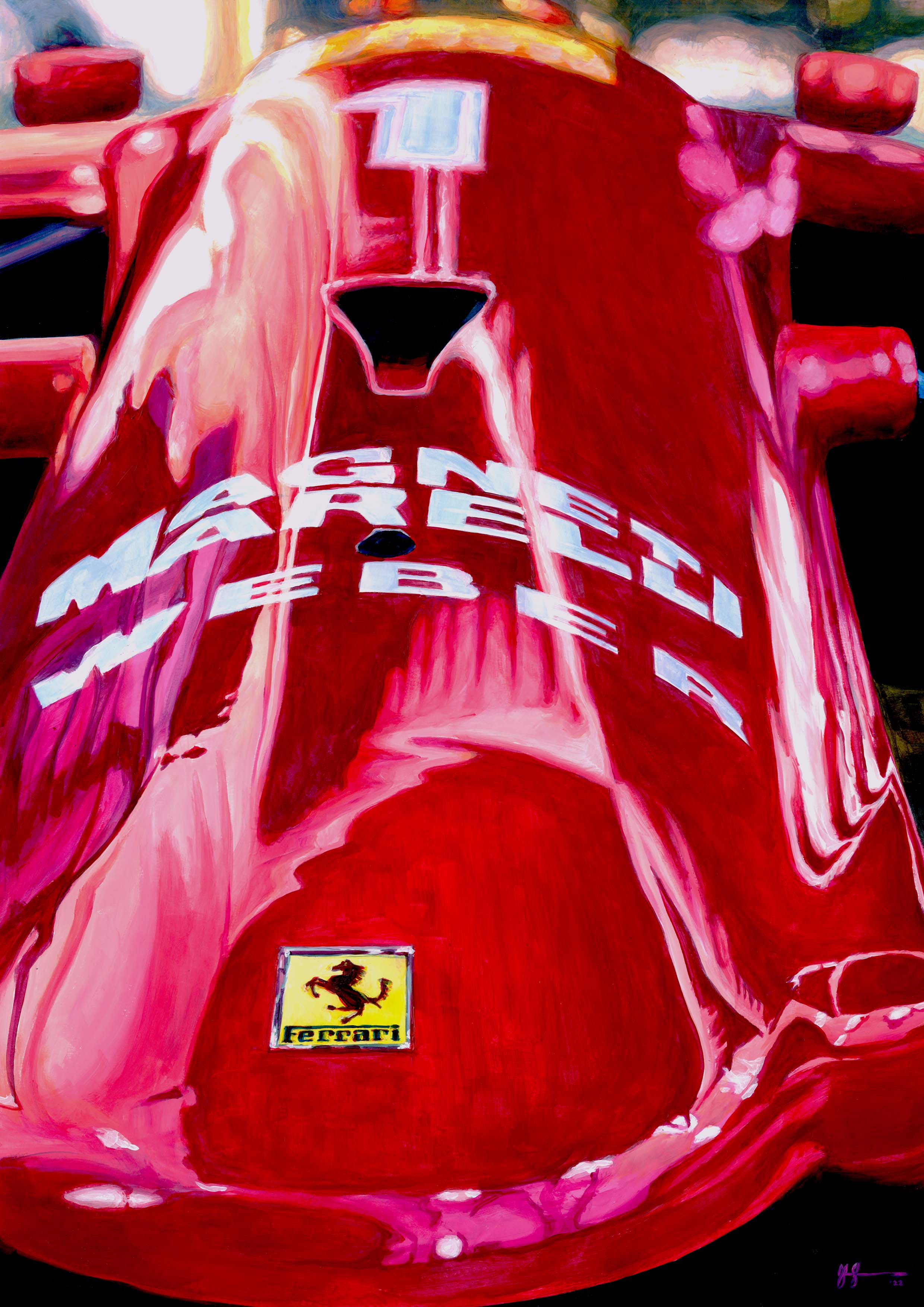 Alain Prost - Ferrari 641 | 1990 – Alex Stutchbury Art